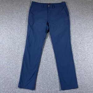 UNTUCKit Tech Pants Mens W33 L32 Navy Blue Straight‎ Fit
